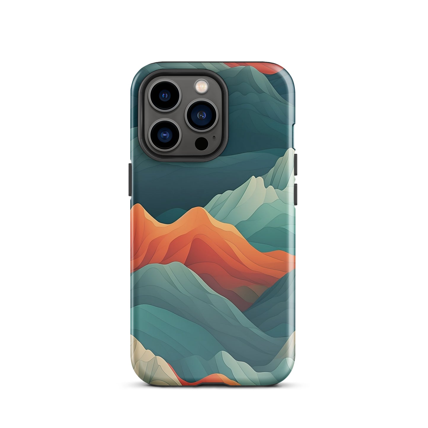 Iridescent Mountains | Multi Color Mountains Design Tough iPhone Case
