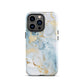 Angel Mist | White & Light Blue Gold Marble Tough iPhone Case