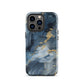 Nightstorm | Dark Blue & Gold Marble Tough iPhone Case