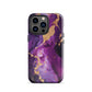 Abyss | Purple & Gold Marble Tough iPhone Case