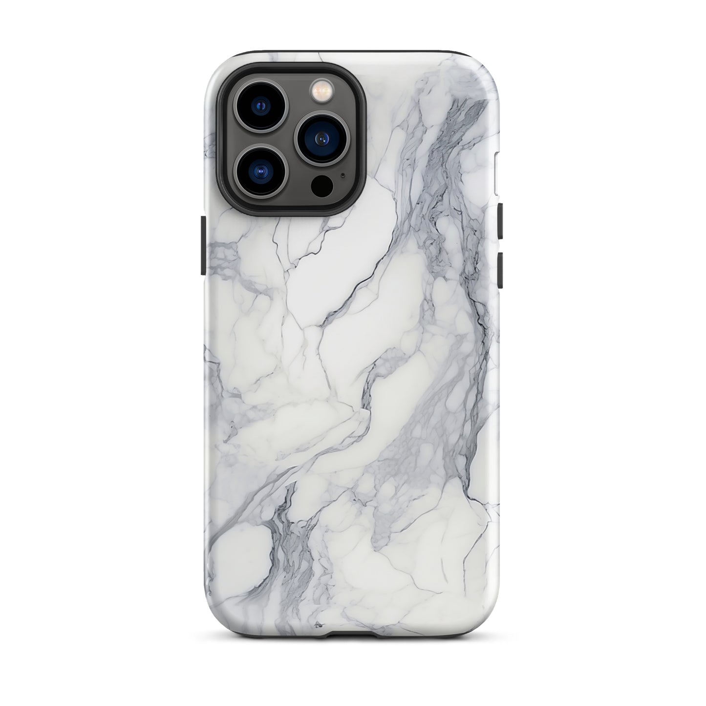 Ethereal | White & Grey Marble Design Tough iPhone Case
