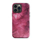 Noir Pink | Dark Pink Marble Design Tough iPhone Case