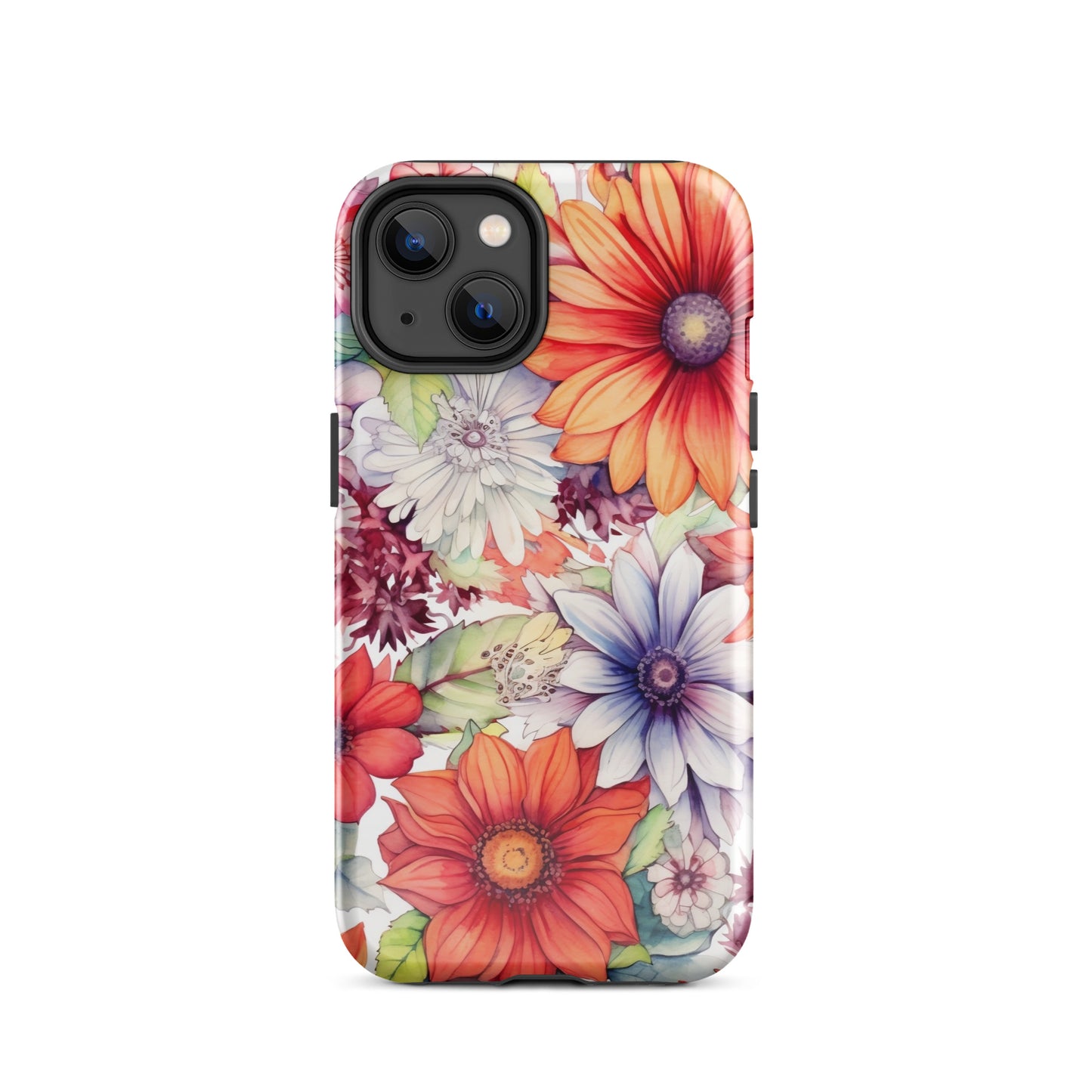 Vellichor Blossoms | Beautiful Multi Color Flowers Tough iPhone Case