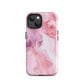 Petal Veins | Pink Marble Color Designs Tough iPhone Case