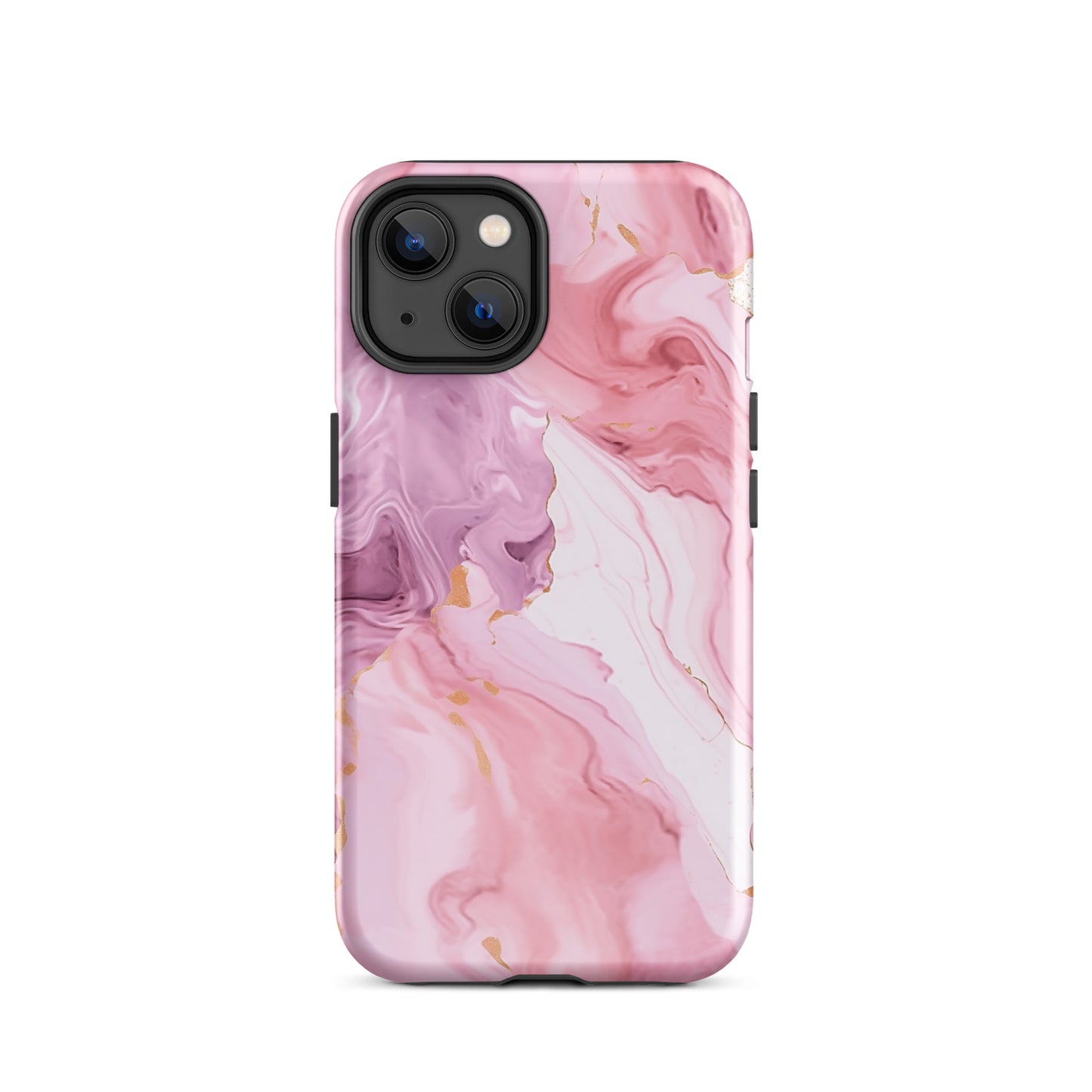 Petal Veins | Pink Marble Color Designs Tough iPhone Case