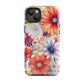 Vellichor Blossoms | Beautiful Multi Color Flowers Tough iPhone Case