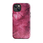 Noir Pink | Dark Pink Marble Design Tough iPhone Case