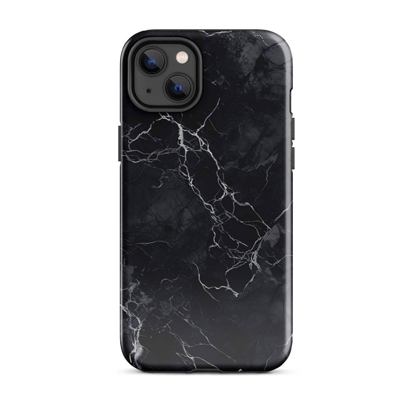 Onyx Opulence | Black Marble Design Tough iPhone Case