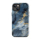 Nightstorm | Dark Blue & Gold Marble Tough iPhone Case