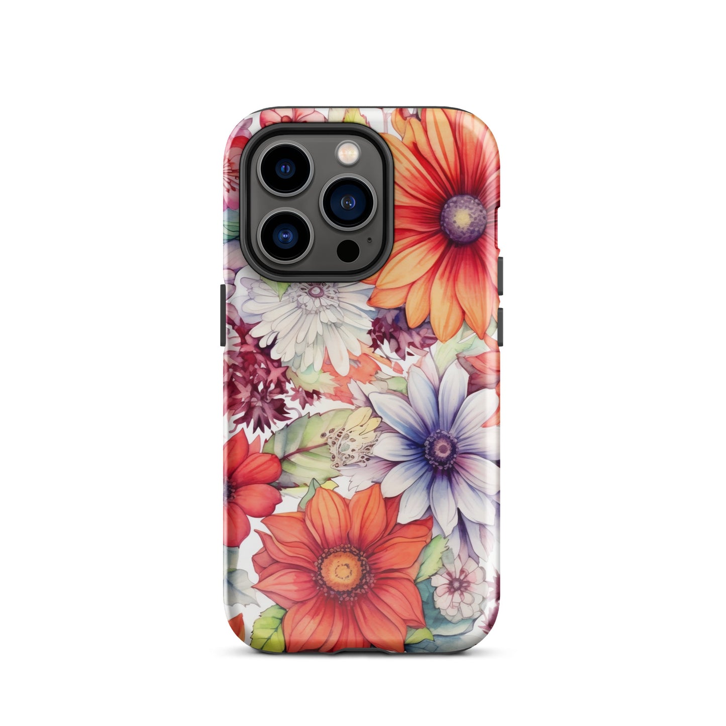 Vellichor Blossoms | Beautiful Multi Color Flowers Tough iPhone Case