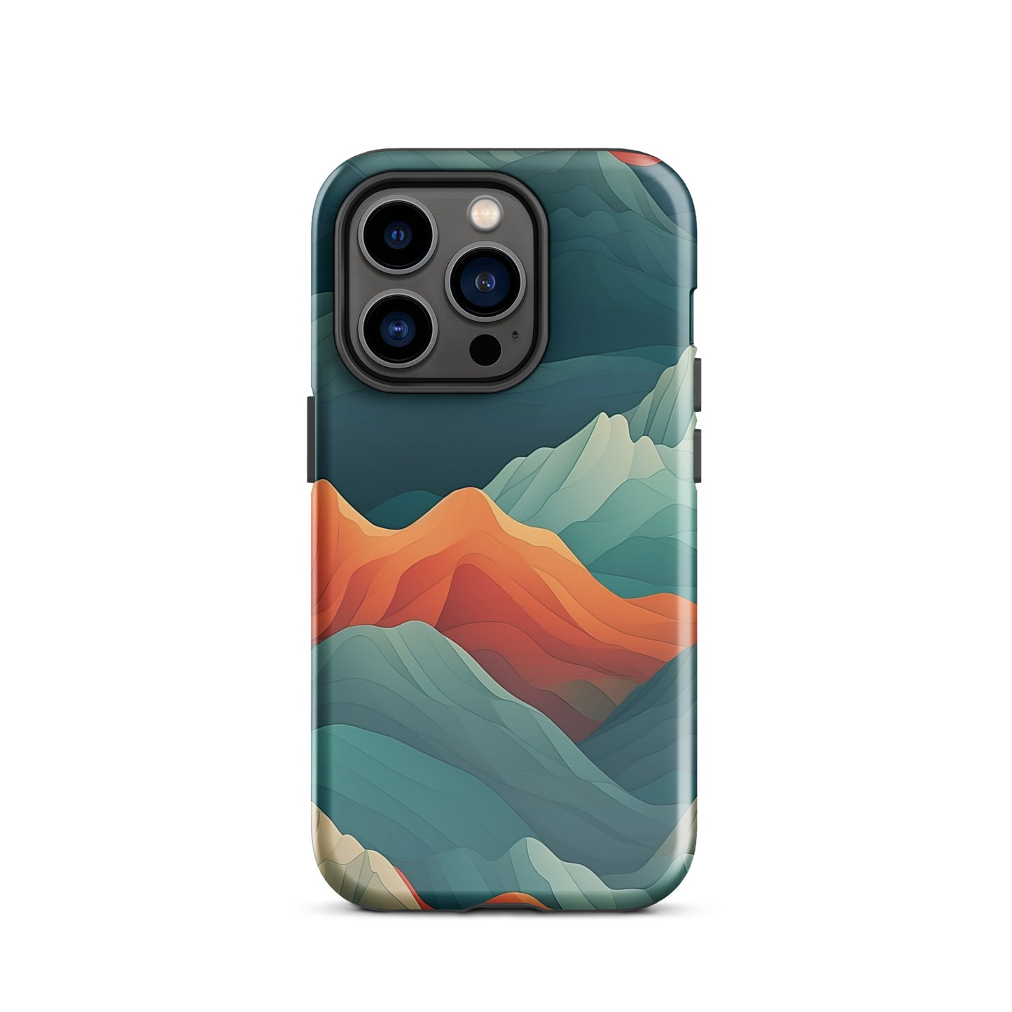 Iridescent Mountains | Multi Color Mountains Design Tough iPhone Case