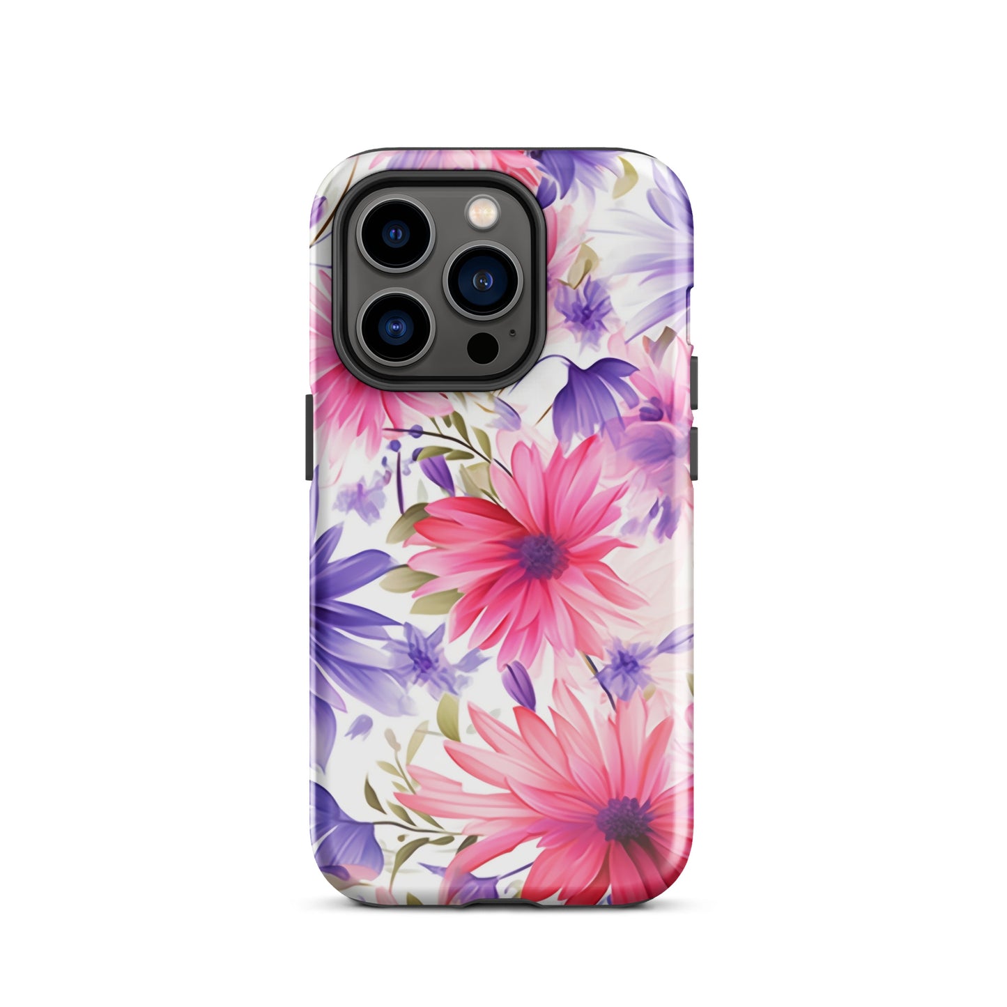 Blossom Ballet | Pink & Purple Flower Tough iPhone Case