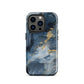 Nightstorm | Dark Blue & Gold Marble Tough iPhone Case