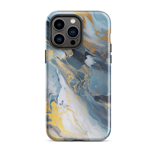 Stardust | Blue & Gold Tough iPhone Case