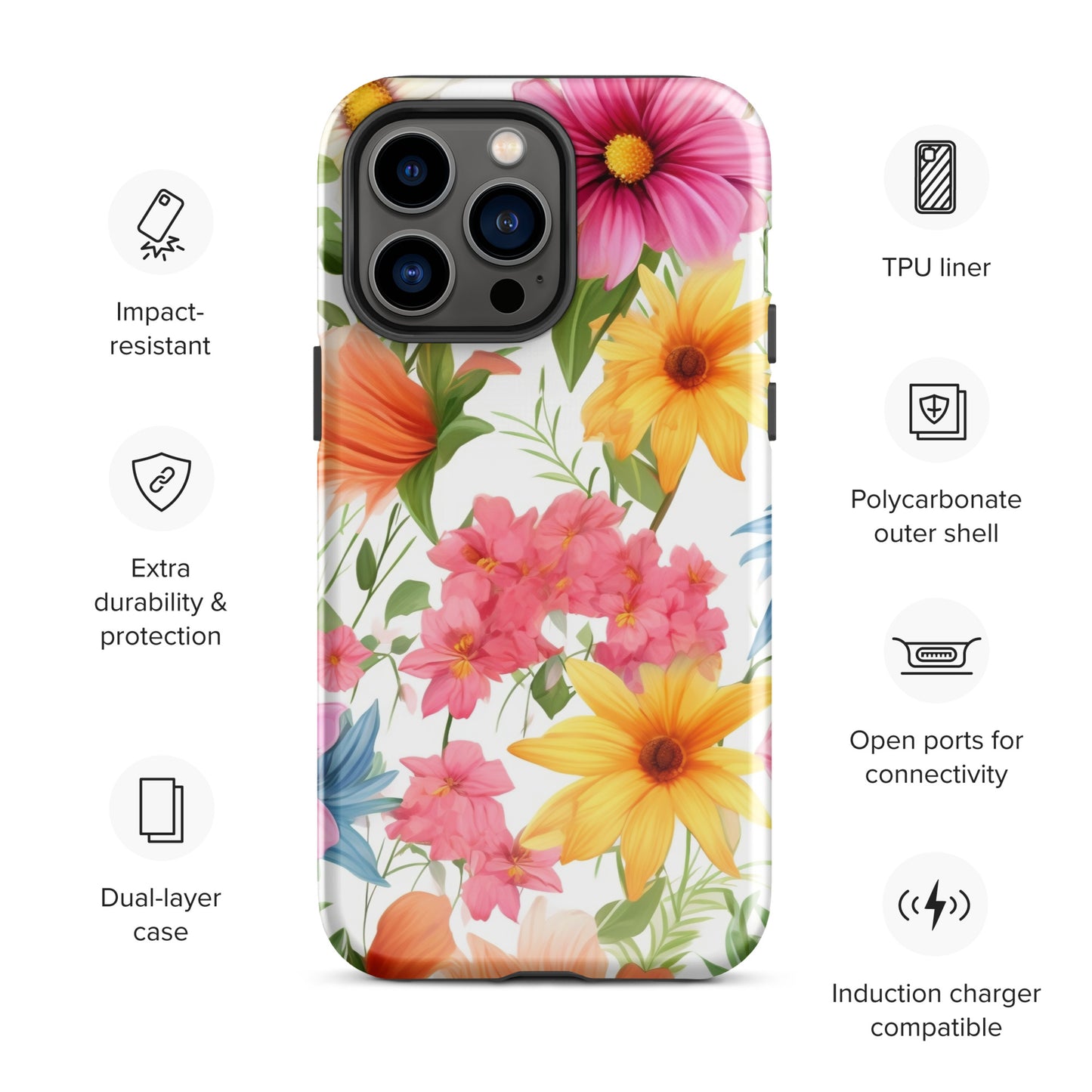 Spring Symphony | Flowers Tough iPhone Case