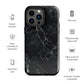 Onyx Opulence | Black Marble Design Tough iPhone Case