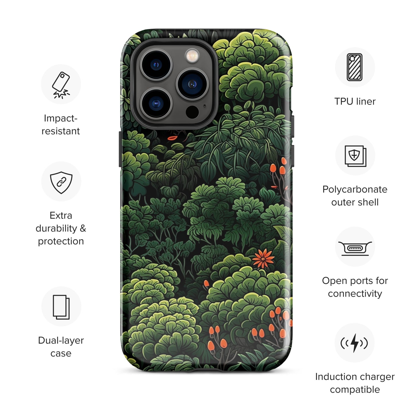 Forest Fantasia | Forest Trees Design Tough iPhone Case