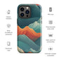 Iridescent Mountains | Multi Color Mountains Design Tough iPhone Case
