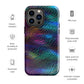 Sonic Resonance | Multi Color Dimension Sound Waves Tough iPhone Case