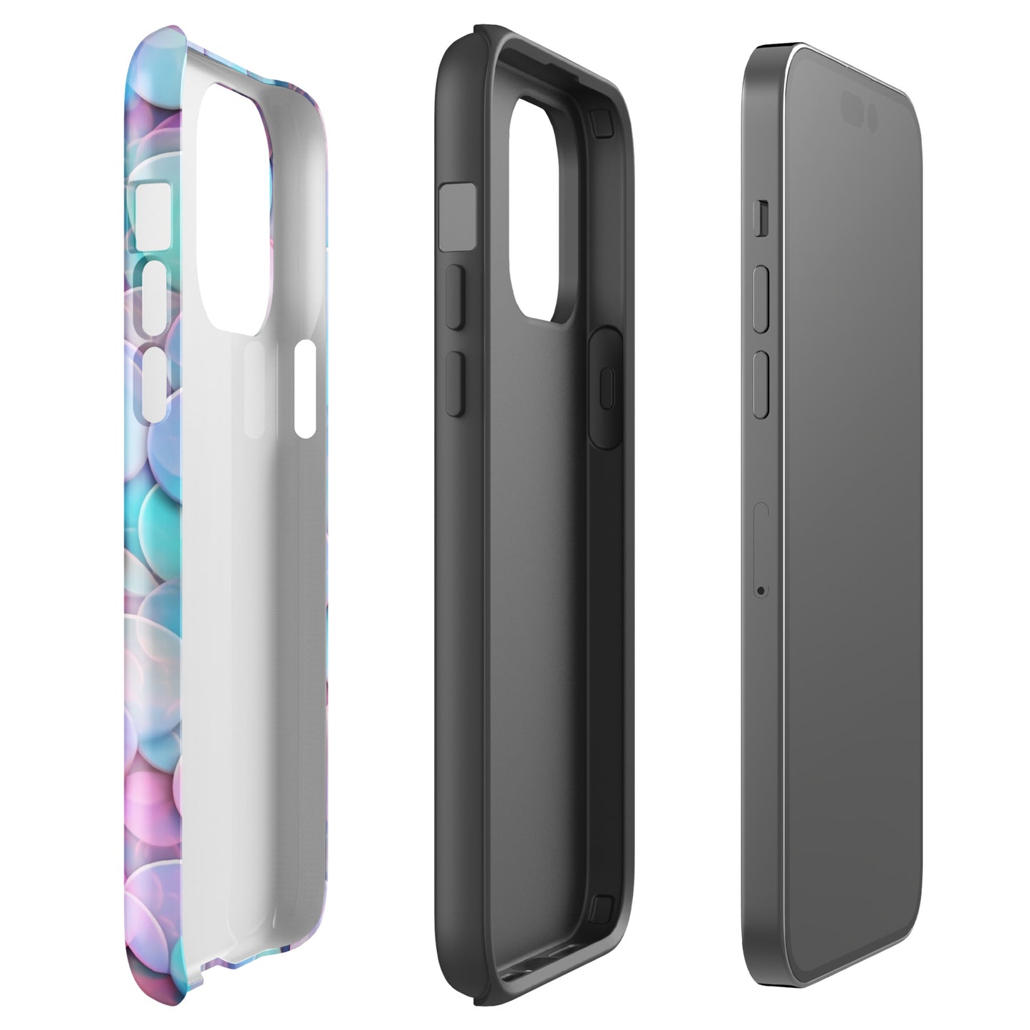 Luminous Bubbles | Multi Light Color Tough iPhone Case