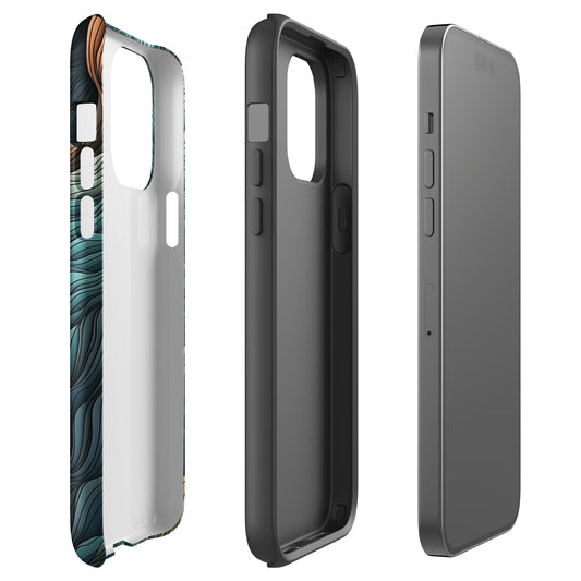 Opulent Ridges | Mountainous Ridges Multi Color Design Tough iPhone Case